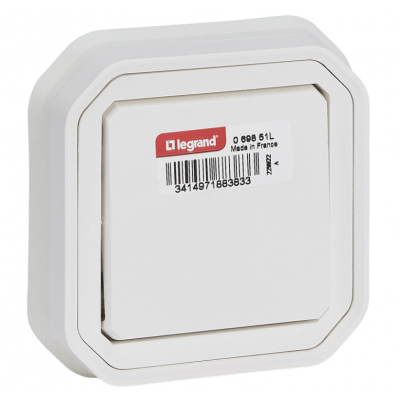 PLEXO Łącznik schodowy hermetyczny IP55 podtynkowy KOMPLET biały 069851L LEGRAND (069851L)